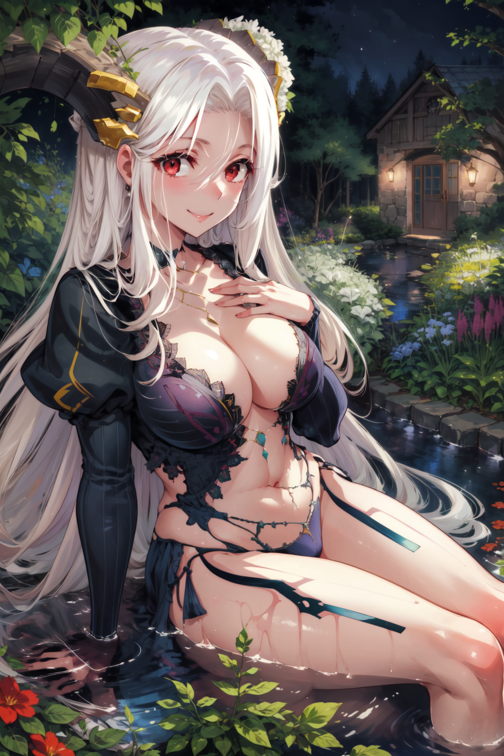 00868-796606601-masterpiece,best quality,1girl,mature female,Irisviel von Einzbern,long hair,white hair,red eyes,large breasts,outfit-tiamate,cu.png